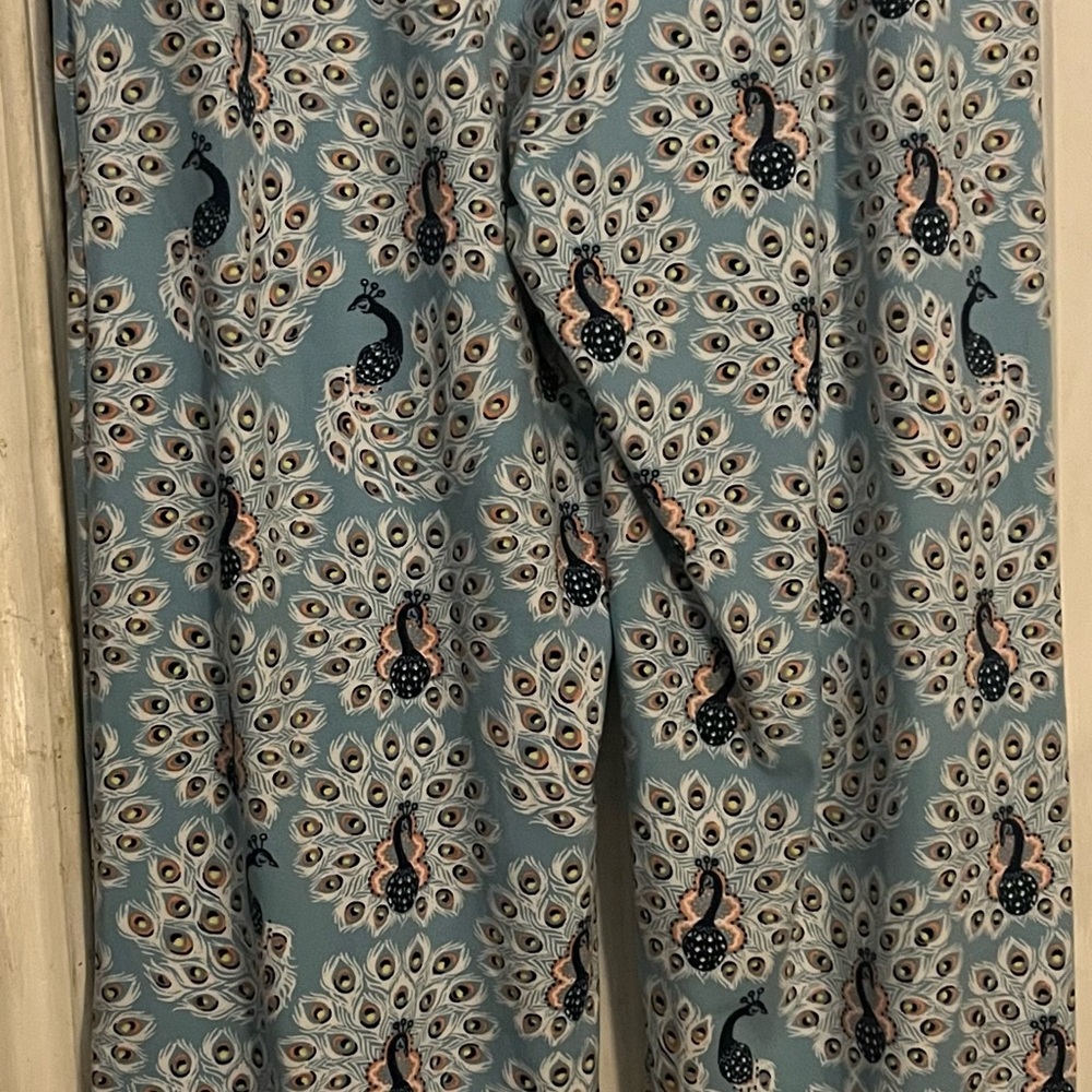 Pajamas by Munki munki size small women peacock print super soft and comfy - Picture 6 of 7